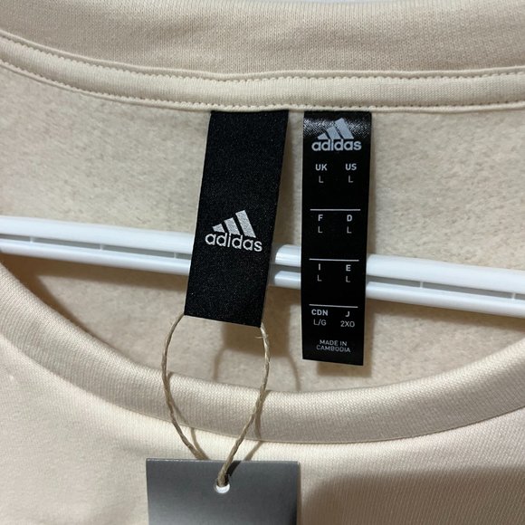 Sz L Adidas Sportswear Fleece Sweater - Picture 4 of 8